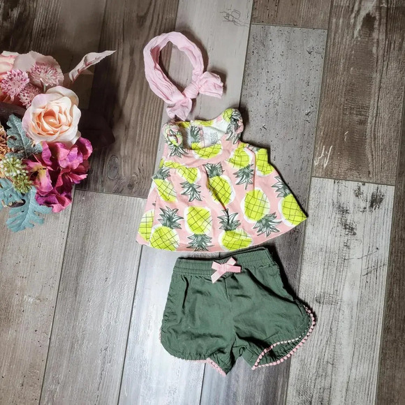 Just One You by Carter's Pineapple Newborn Baby Bundle NB - Picture 1 of 13